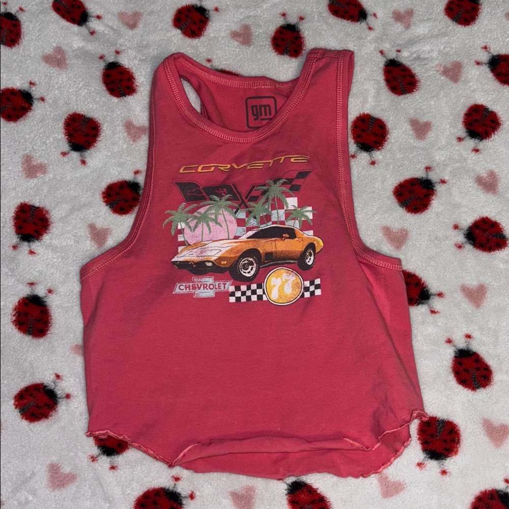 Chevrolet Corvette Pink Crop Top